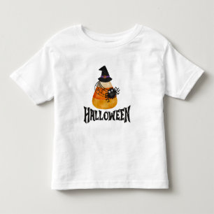 Les Tous Petits T-shirt pour bébé de bonbon et d'araignée d'Hallow
