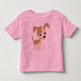 Les Tous Petits T-shirt pour bébé en caricature pour chien curieux