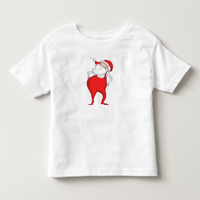 Les Tous Petits T-shirt pour bébé Noël du Père Noël (Devant)