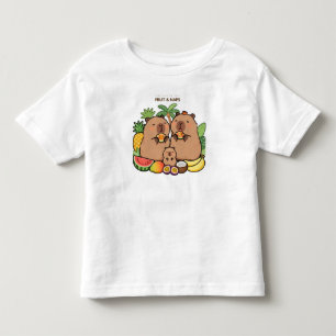 Les Tous Petits T-shirt pour enfants Capybara Mignon Fruit & Siest