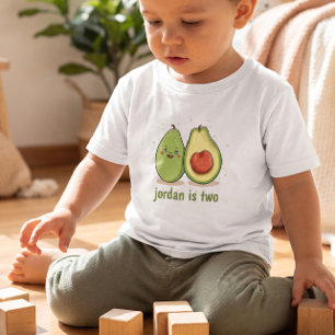 Les Tous Petits T-shirt pour enfants Cute Avocado Deux Ans Cadeau
