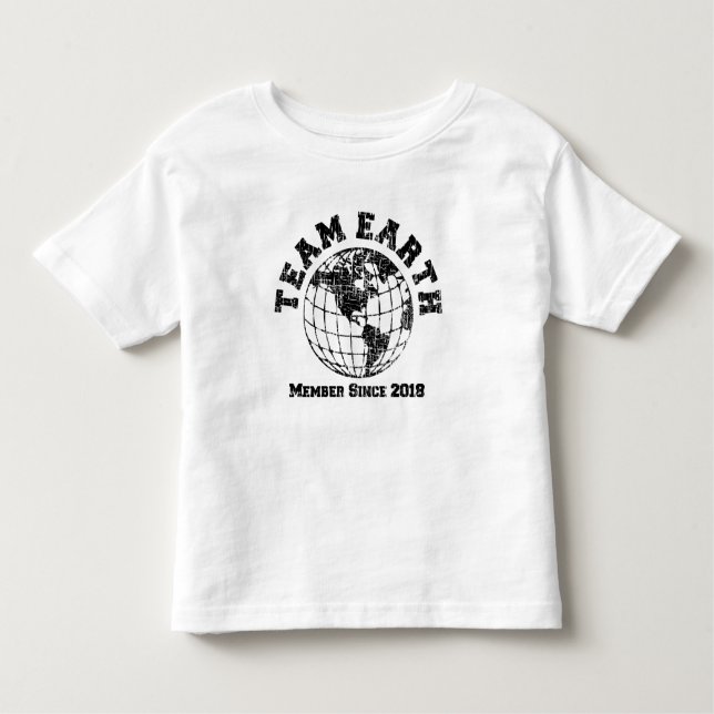 Les Tous Petits T-shirt pour enfants Team Earth : Membre depuis 20 (Devant)