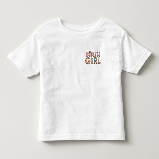 Les Tous Petits T-Shirt pour fille d'anniversaire (Devant)