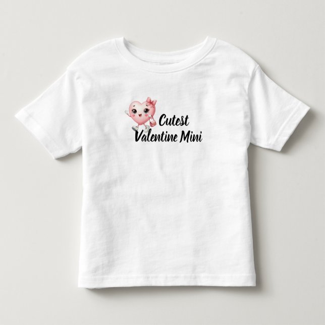 Les Tous Petits T-Shirt pour fille de la Saint-Valentin (Devant)