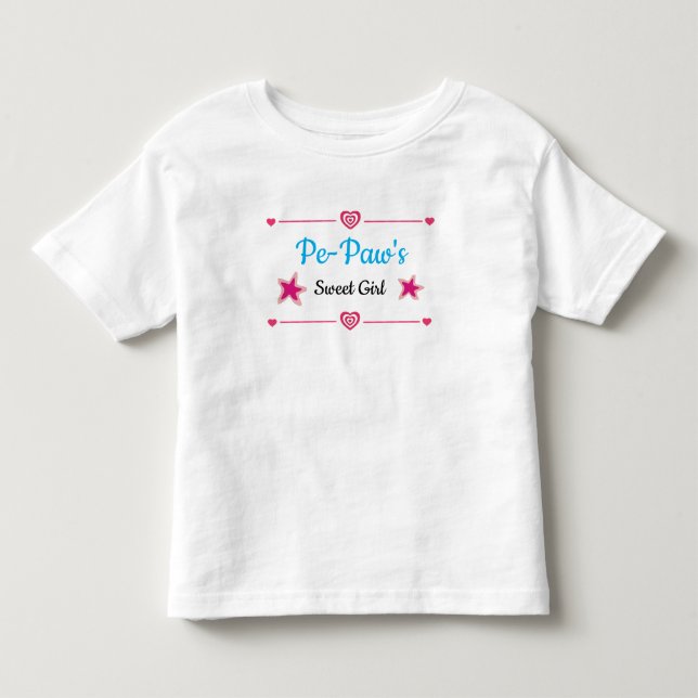 Les Tous Petits T-shirt pour fille douce de Pe-Paw (Devant)