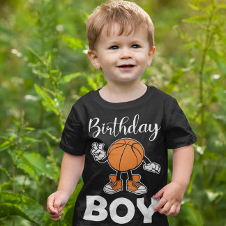 Les Tous Petits T-Shirt pour garçon d'anniversaire de basketball