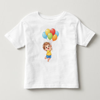 Les Tous Petits T-Shirt pour Tout-Petit Anniversaire Ballon – Peti