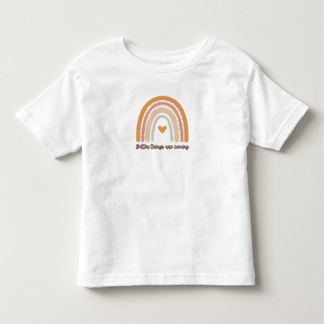 Les Tous Petits T-Shirt pour tout-petit arc-en-ciel – Tee pour enf (Devant)