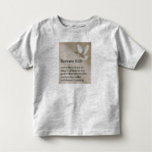 T-shirt pour tout-petit avec le verset biblique Ro