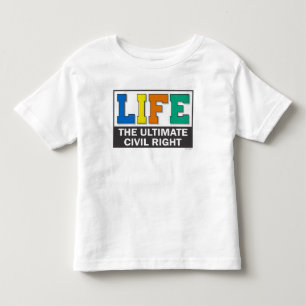 Les Tous Petits T-shirt pour tout-petit avec un message pro-vie.