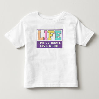 Les Tous Petits T-shirt pour tout-petit avec un message pro-vie.