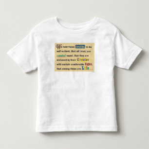 Les Tous Petits T-shirt pour tout-petit avec une déclaration.