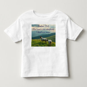 Les Tous Petits T-shirt pour tout-petit avec verset biblique Psaum