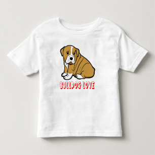 Les Tous Petits T-shirt pour tout-petit Chien en cartoon Bouledogu