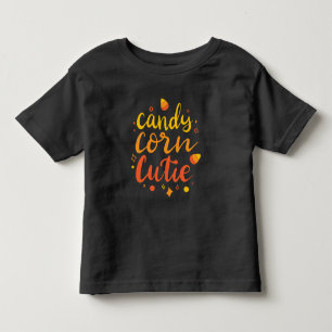 Les Tous Petits T-shirt pour tout-petit Halloween Candy Corn Cutie
