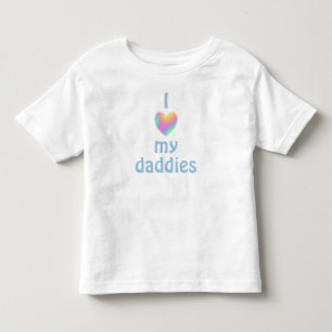 Les Tous Petits T-shirt pour tout-petit 'J'aime mes papas'