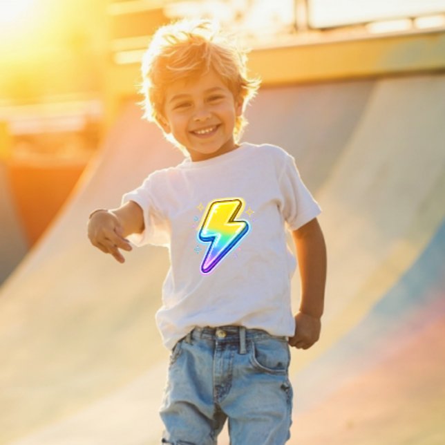 Les Tous Petits T-shirt pour tout-petit Lightning Bolt Y2K (Créateur téléchargé)