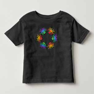 Les Tous Petits T-shirt pour tout-petit - Pieuvre dégradé (vivant)