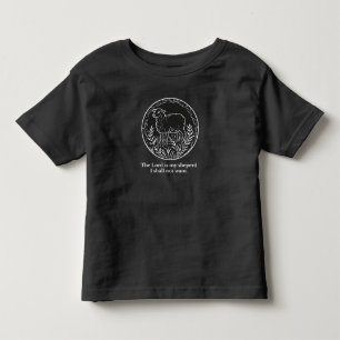 Les Tous Petits T-shirt pour tout-petit Psaume 23:1 Agneau chrétie