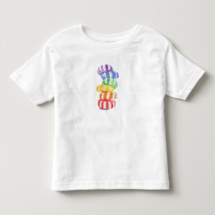 Les Tous Petits T-Shirt pour tout-petit RAINBOW CANDY
