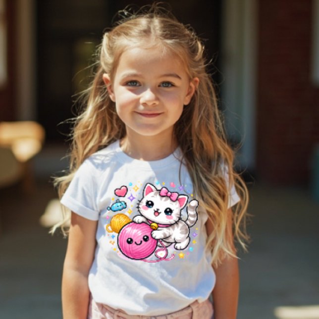 Les Tous Petits T-shirt pour tout-petits avec joli kitty scintilla (Créateur téléchargé)