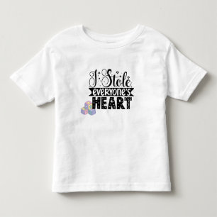 Les Tous Petits T-shirt pour tout-petits 'J'ai volé le cœur de tou