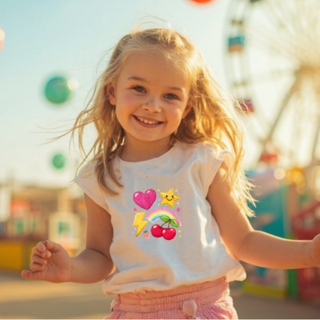Les Tous Petits T-shirt pour tout-petits mélange d'icônes mignonne (Créateur téléchargé)