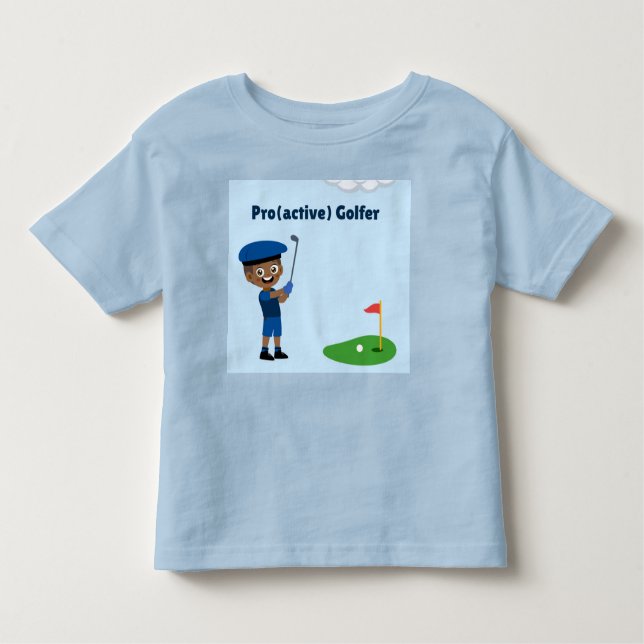 Les Tous Petits T-shirt Pro(actif) de golfeur pour garçons  (Devant)