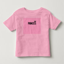 T-shirt rose pour petite princesse avec couronne |