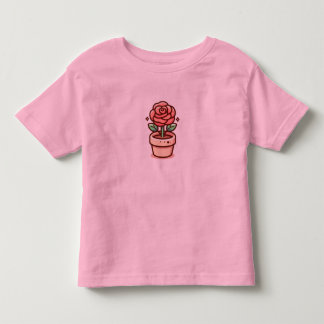 Les Tous Petits T-shirt rose pour tout-petit avec un beau cycle de