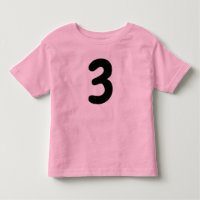 T-shirt rose pour tout-petit de 3 ans