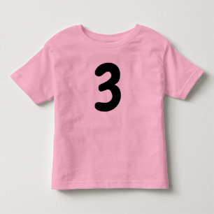Les Tous Petits T-shirt rose pour tout-petit de 3 ans