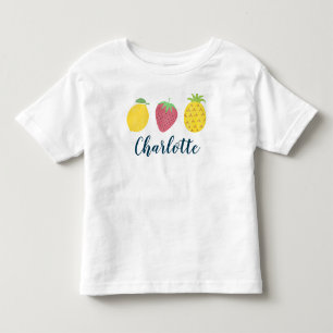 Les Tous Petits T-shirt trio trio de fruits tropicaux d'été pour l