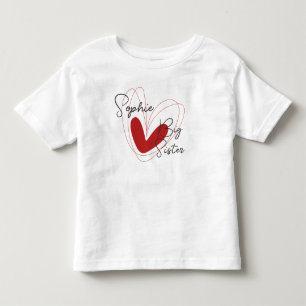Les Tous Petits Vêtements Mignons pour Frères et Sœurs T-shirt pou