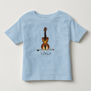 Les Tous Petits ViOWLin Violin Owl Music T-Shirt pour enfant