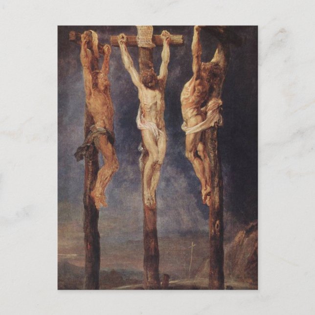 Les Trois Croix par Peter Paul Rubens Carte postal (Devant)