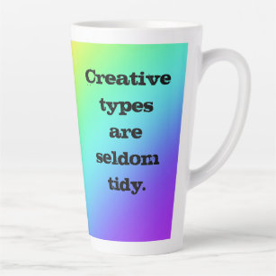 "Les types créatifs sont rarement minces" Mug Arc-