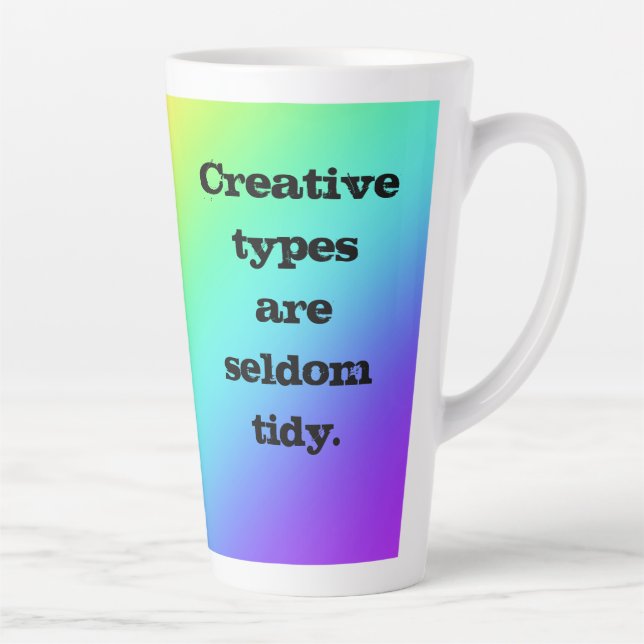"Les types créatifs sont rarement minces" Mug Arc- (Droite)