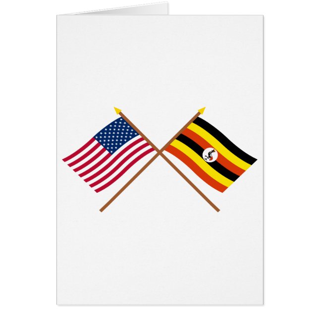 Les USA et drapeaux croisés parOuganda (Devant)