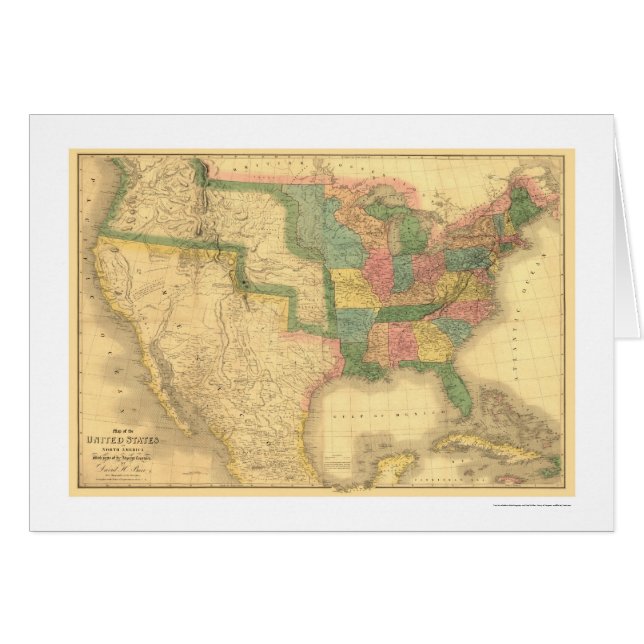Les USA stupéfiants Amérique tracent 1839 (Devant horizontal)