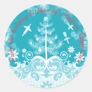 Les ustensiles Angel de la cuisine du étiquette de