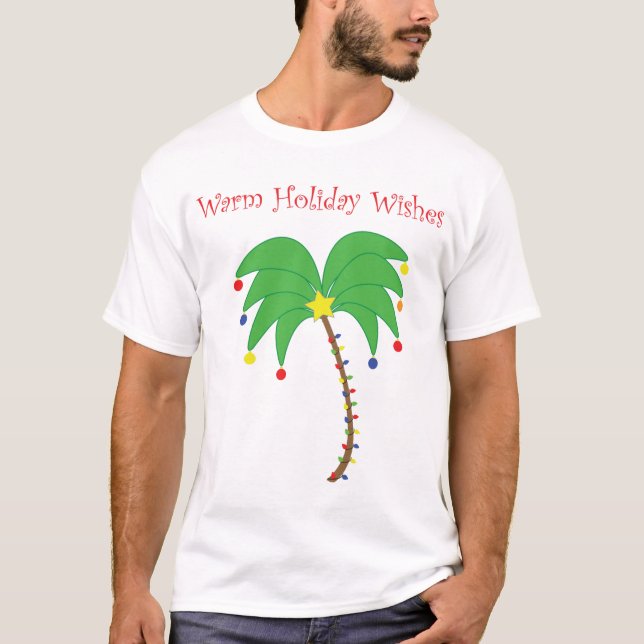 "Les vacances chaudes souhaitent" le T-shirt de (Devant)