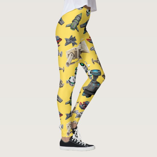 Les vaisseaux spatiaux, Robots, Droids Leggings (Droite)