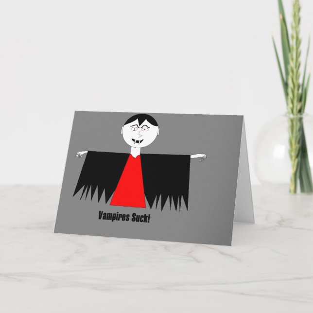 "Les vampires, c'est nul !" Carte de rétablissemen (Devant)