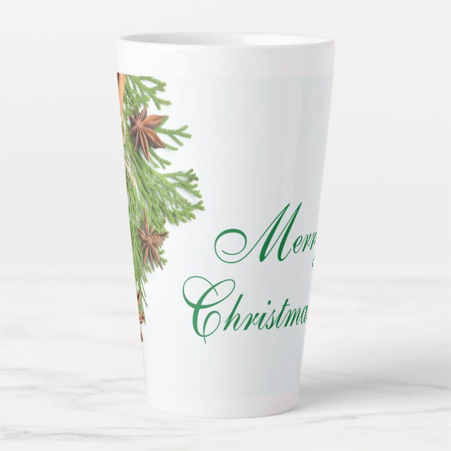 Les verts de Noël et les choses Latte Mug (Devant)