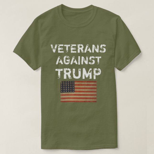 Les vétérans contre Trump T-Shirt (Design devant)