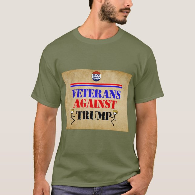 Les vétérans contre Trump T-Shirt (Devant)