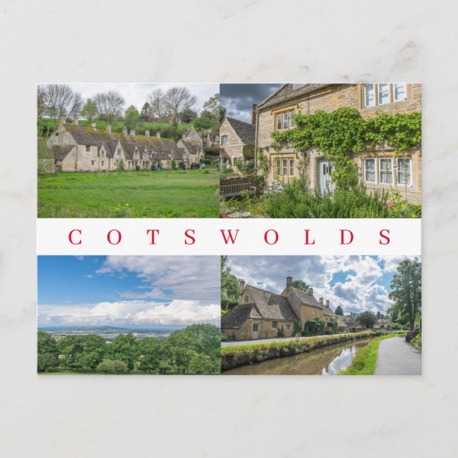 Les villages Cotswolds vue carte postale (Devant)