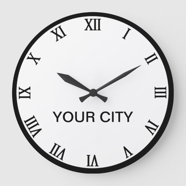 Les villes du monde horloge Modèle (Recto)