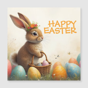 Les voeux du printemps du lapin de Pâques